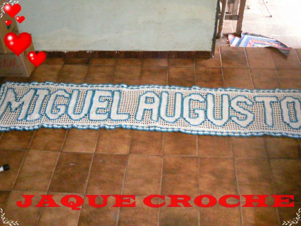 tapete personalizado com nome